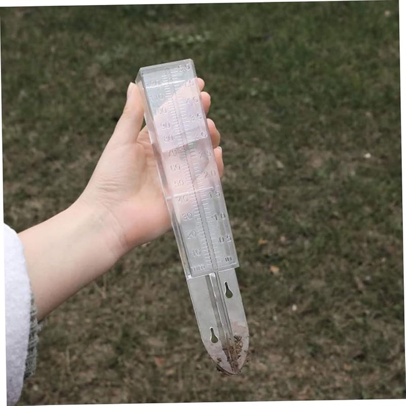 مقياس المطر البلاستيكي بمقياس مزدوج لقياس المياه في الهواء الطلق للحدائق والملاعب - Image 5